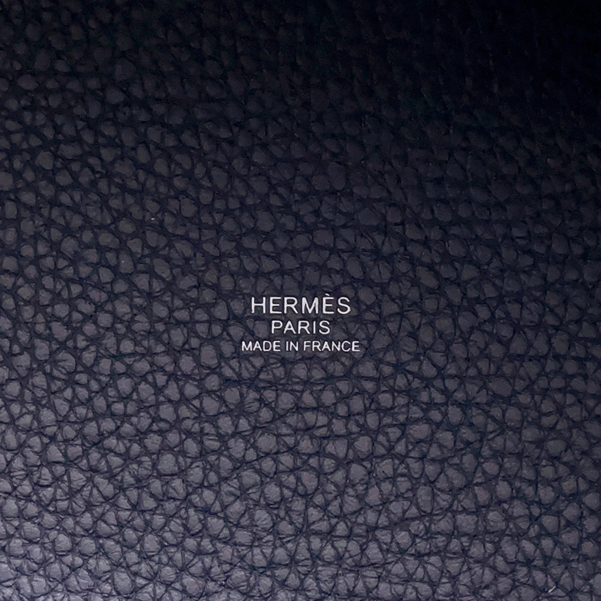 Hermes Picotin Blue Nuit Taurillon Clemence Leather Handbag (Pre-Owned)