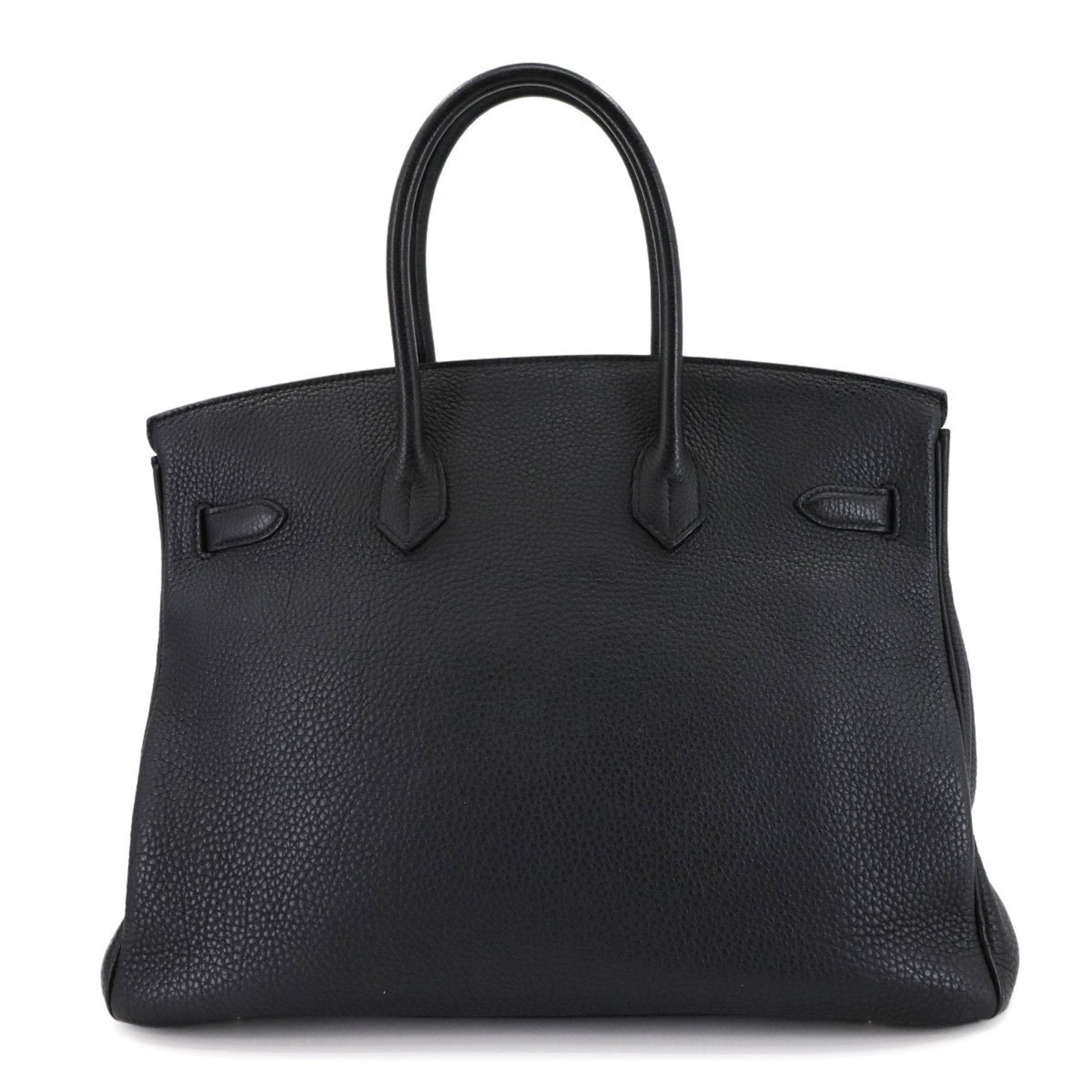 Hermes Black Togo Leather Handbag (Pre-Owned)