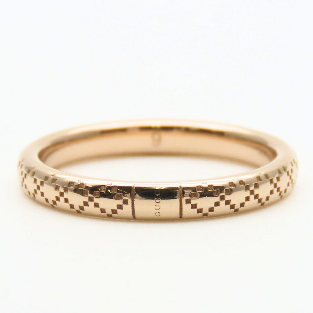 Gucci Pink Gold Pink Gold (18K) Band Ring (Pre-Owned)