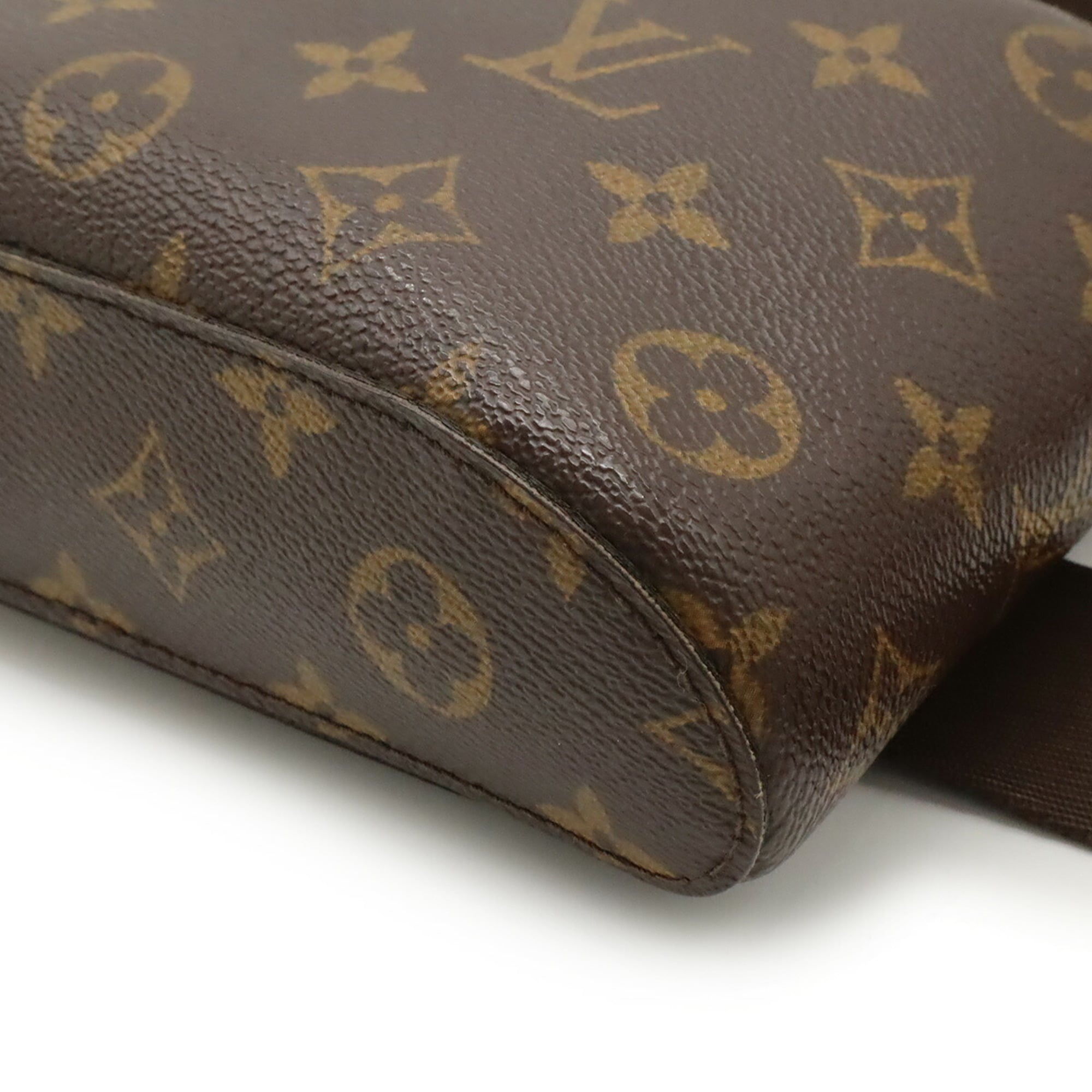 Louis Vuitton Brown Monogram Shoulder Bag Sling Bag (Pre-Owned)