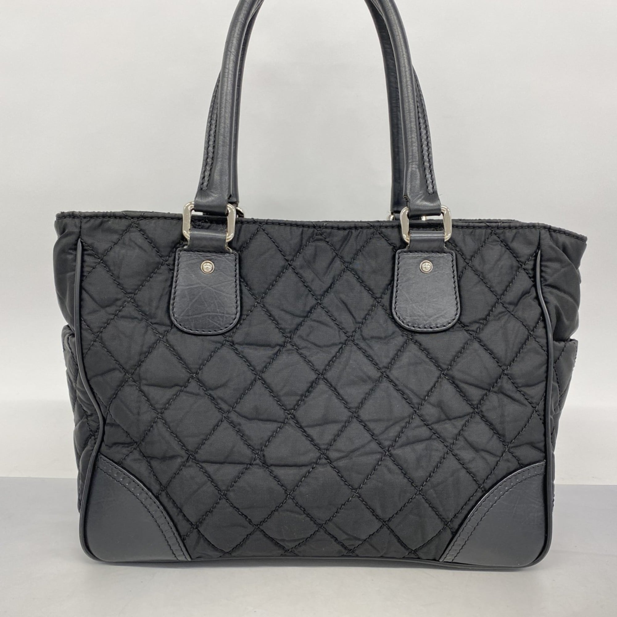 Chanel Black Nylon Tote Bag (Pre-Owned)