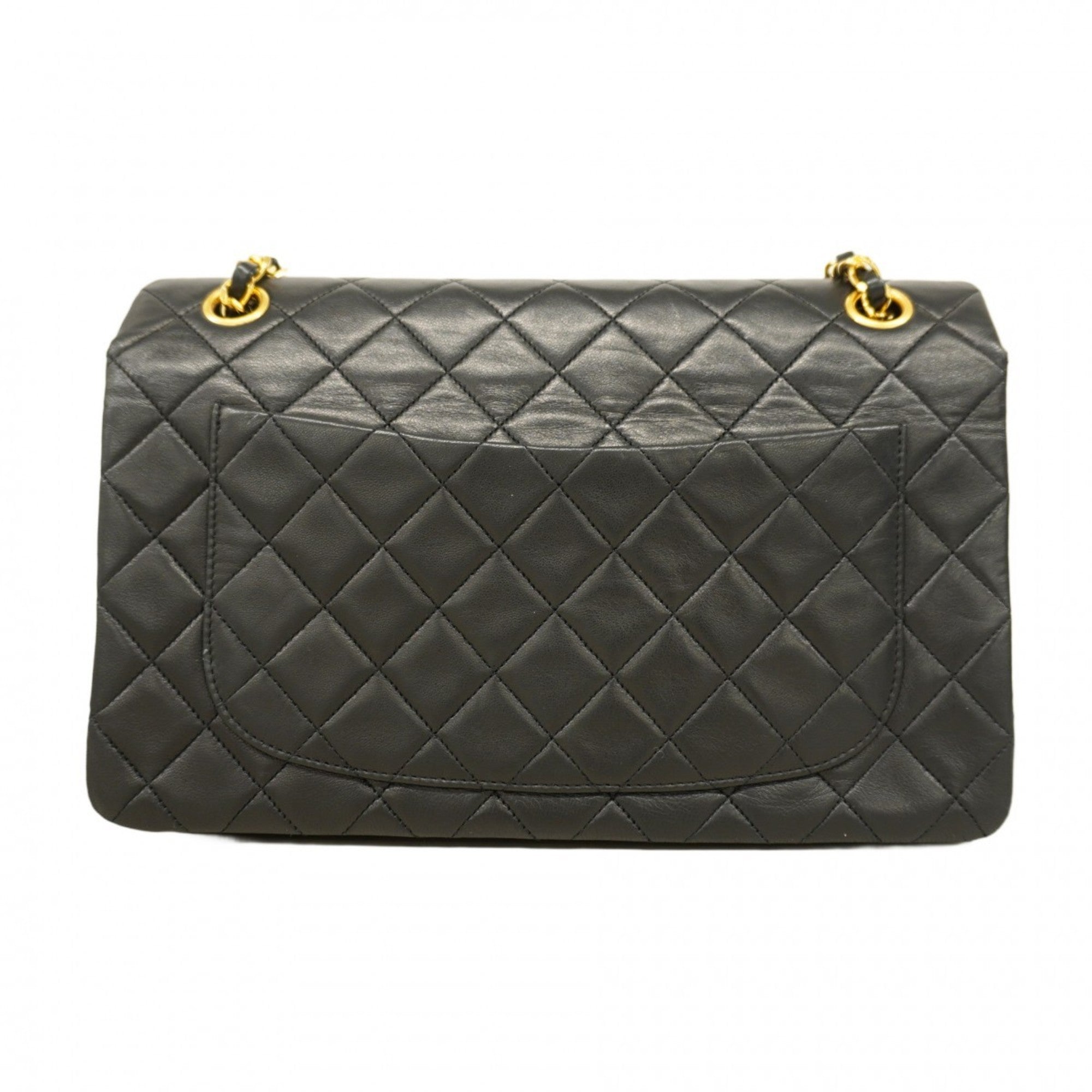 Chanel Black Leather Shoulder Bag (Pre-Owned)