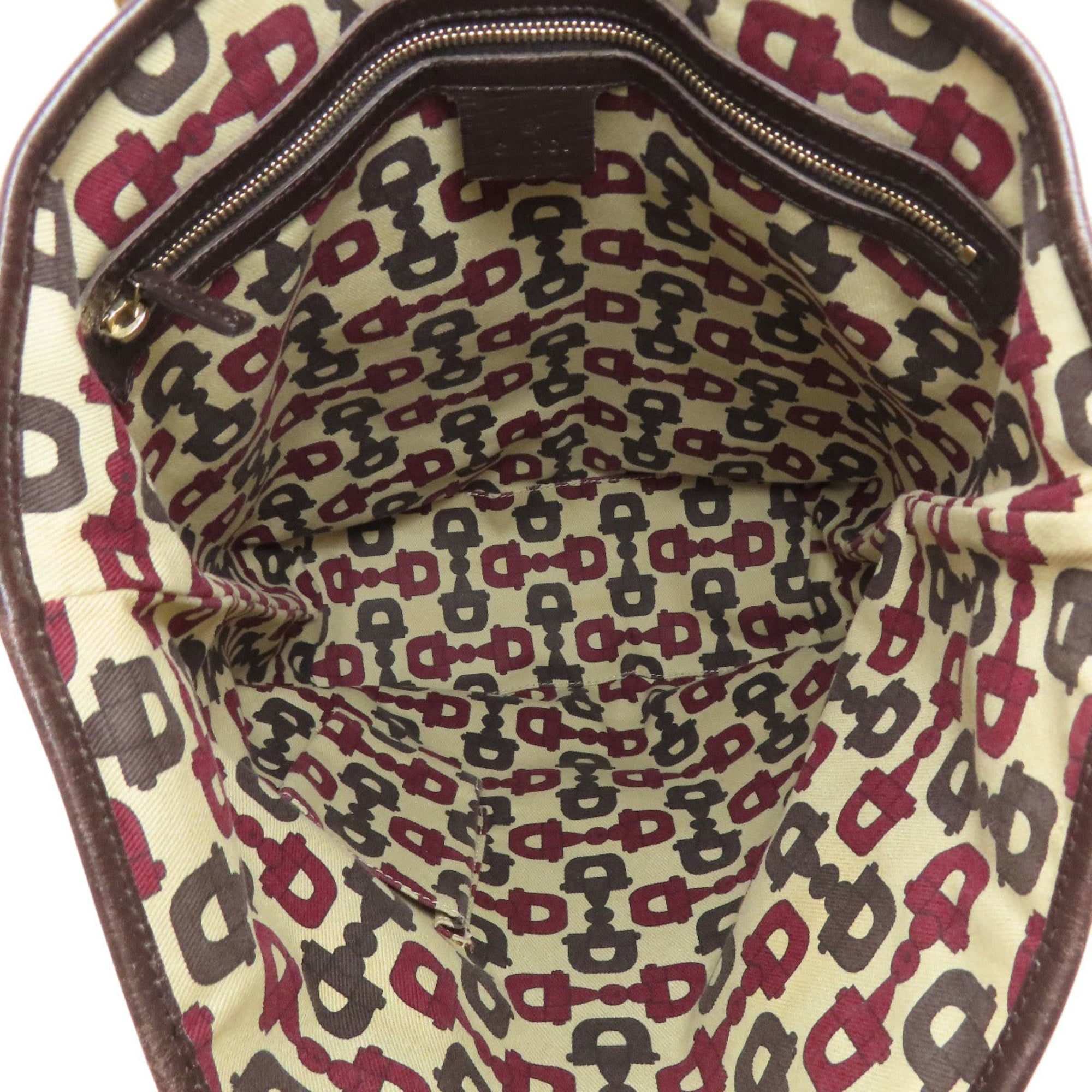 Gucci Brown Canvas Tote Bag (Pre-Owned)