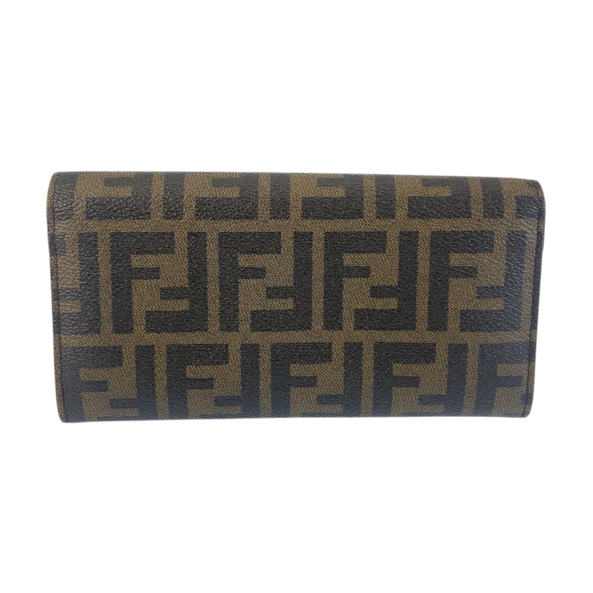 Fendi Brown Pvc Long Wallet (Bi-Fold) (Pre-Owned)