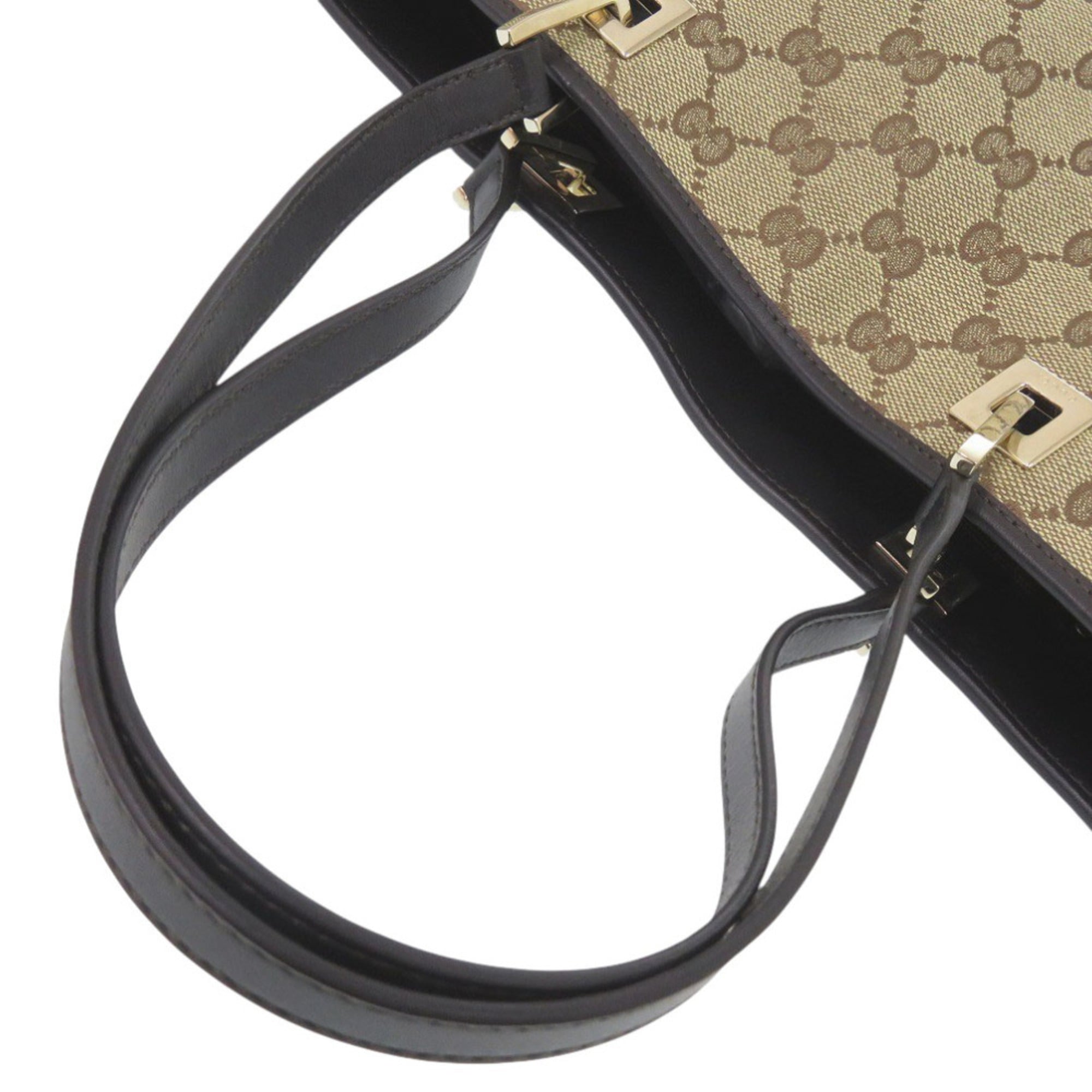 Gucci Beige Gg Canvas Tote Bag (Pre-Owned)