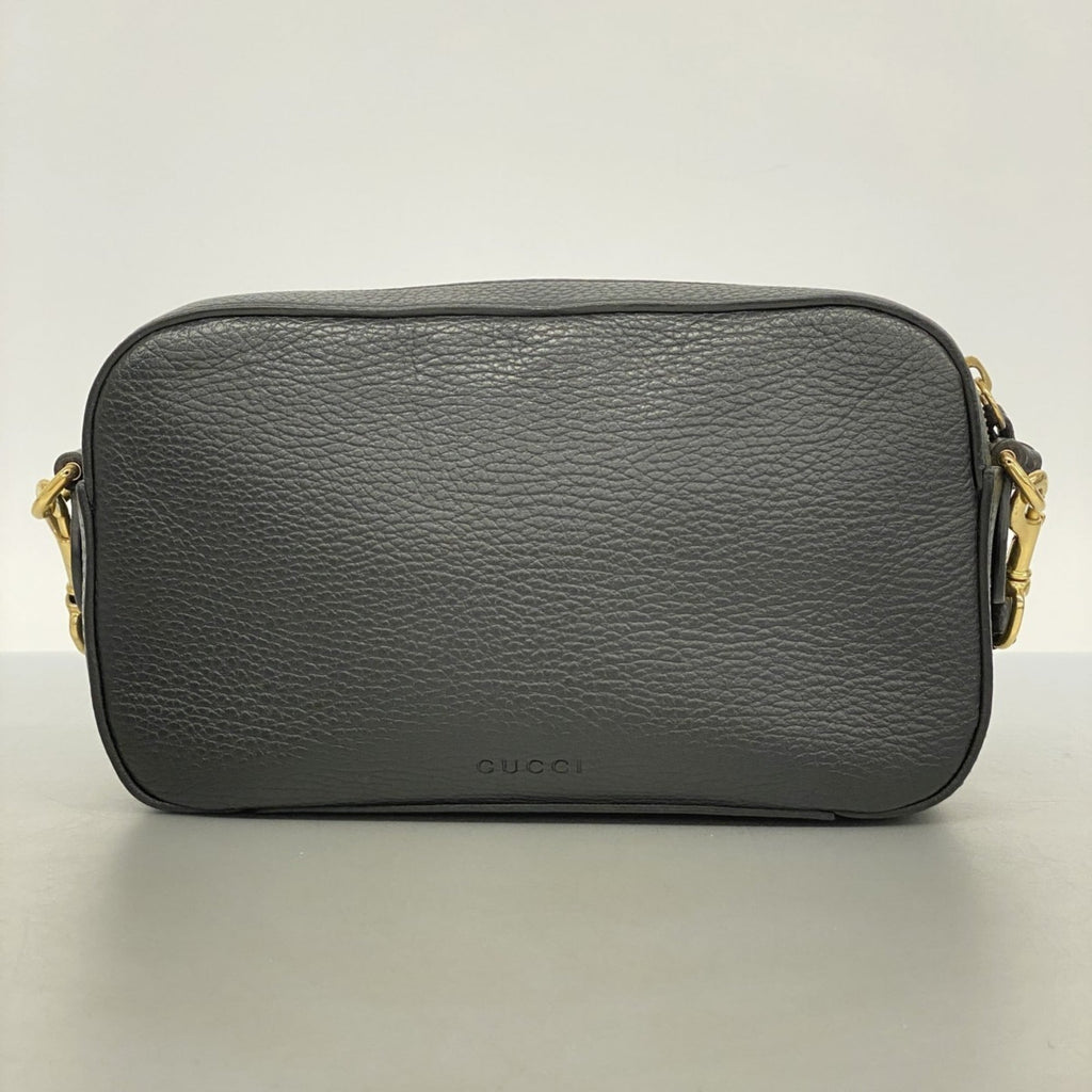 Gucci Black Leather Shoulder Bag (Pre-Owned)