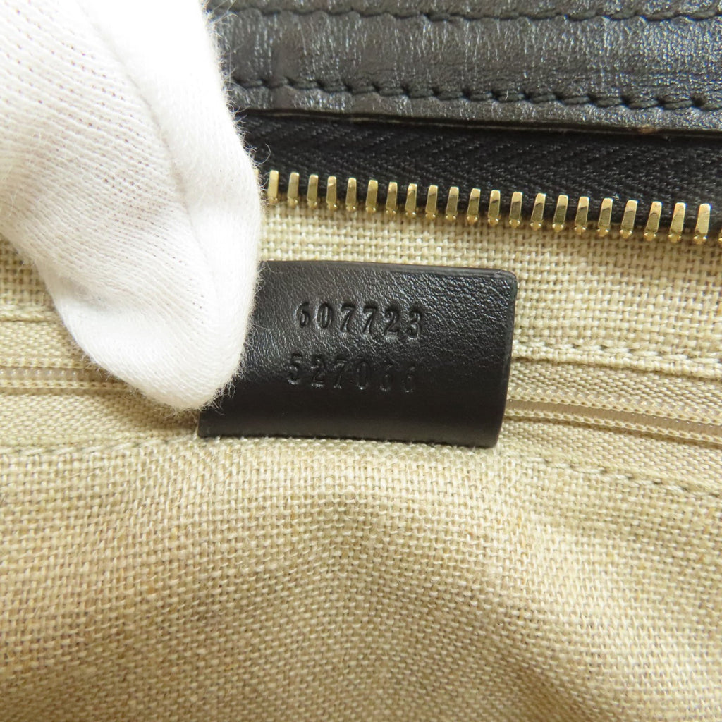 Gucci Black Leather Shoulder Bag (Pre-Owned)