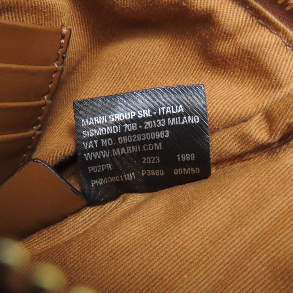 Marni Brown Raffia Shoulder Bag (Pre-Owned)