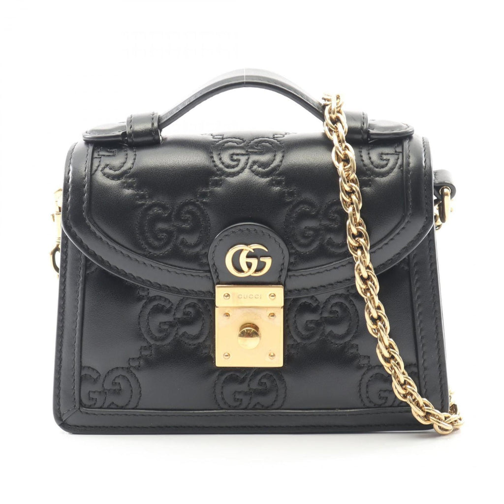 Gucci Black Leather Shoulder Bag (Pre-Owned)