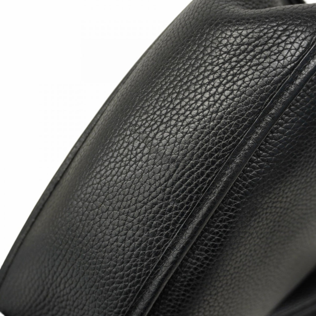 Hermes Black Taurillon Clemence Leather Shoulder Bag (Pre-Owned)