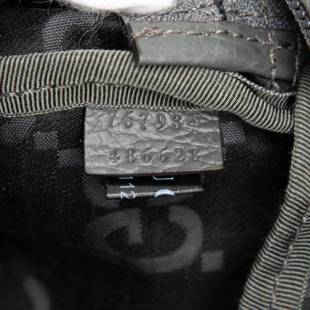 Gucci Gray Nylon Leather Fanny Pack (Pre-Owned)