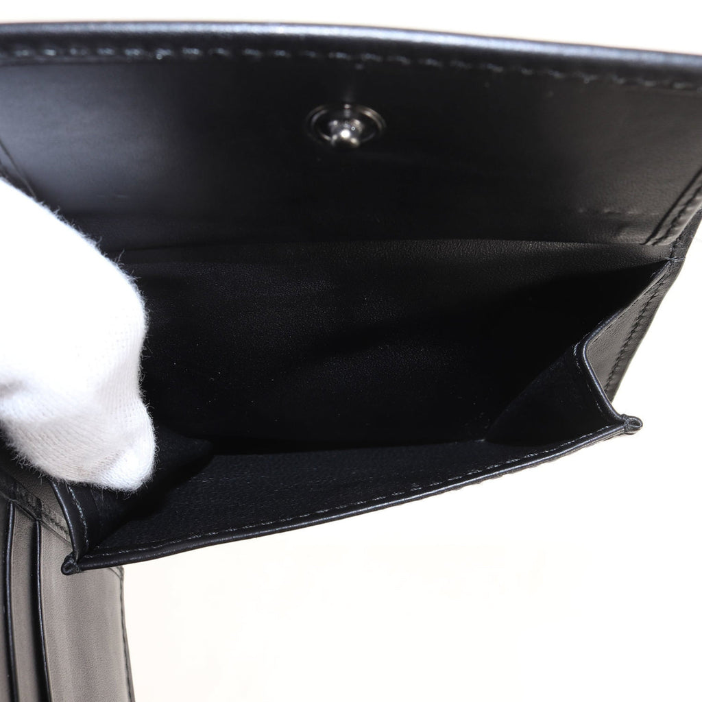 Bottega Veneta Black Intrecciato Wallet (Bi-Fold) (Pre-Owned)