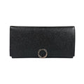 Bvlgari Black Leather Long Wallet (Tri-Fold) (Pre-Owned)