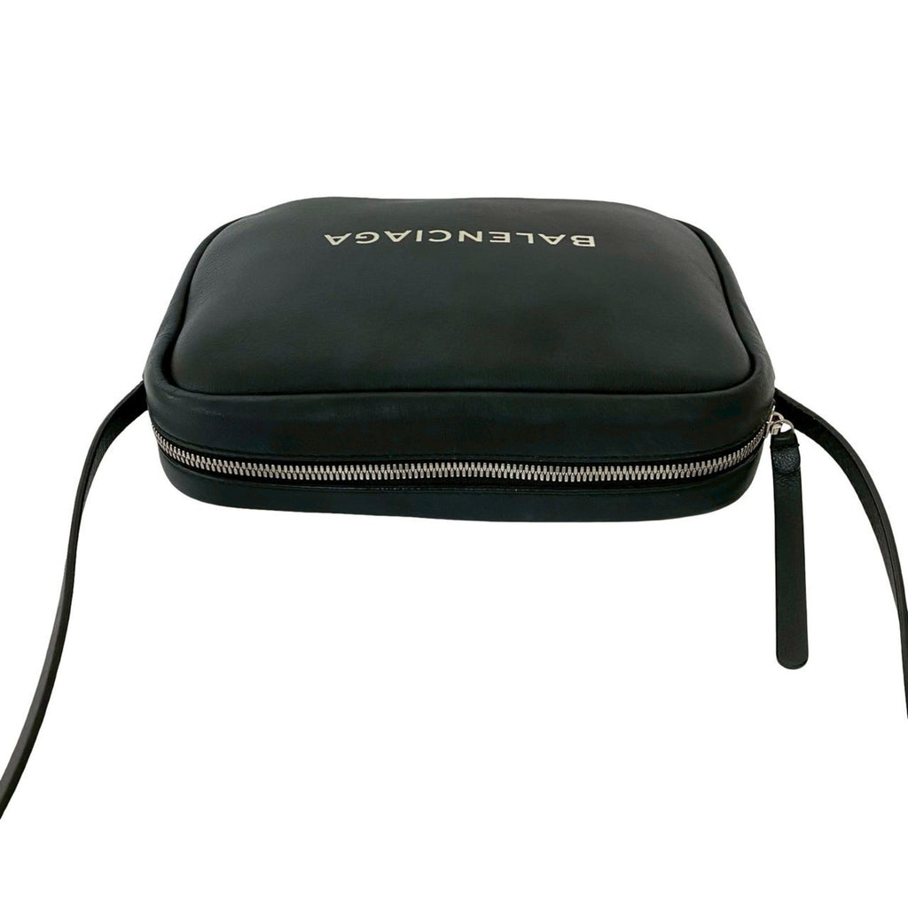 Balenciaga Black Leather Pochette Shoulder Bag (Pre-Owned)