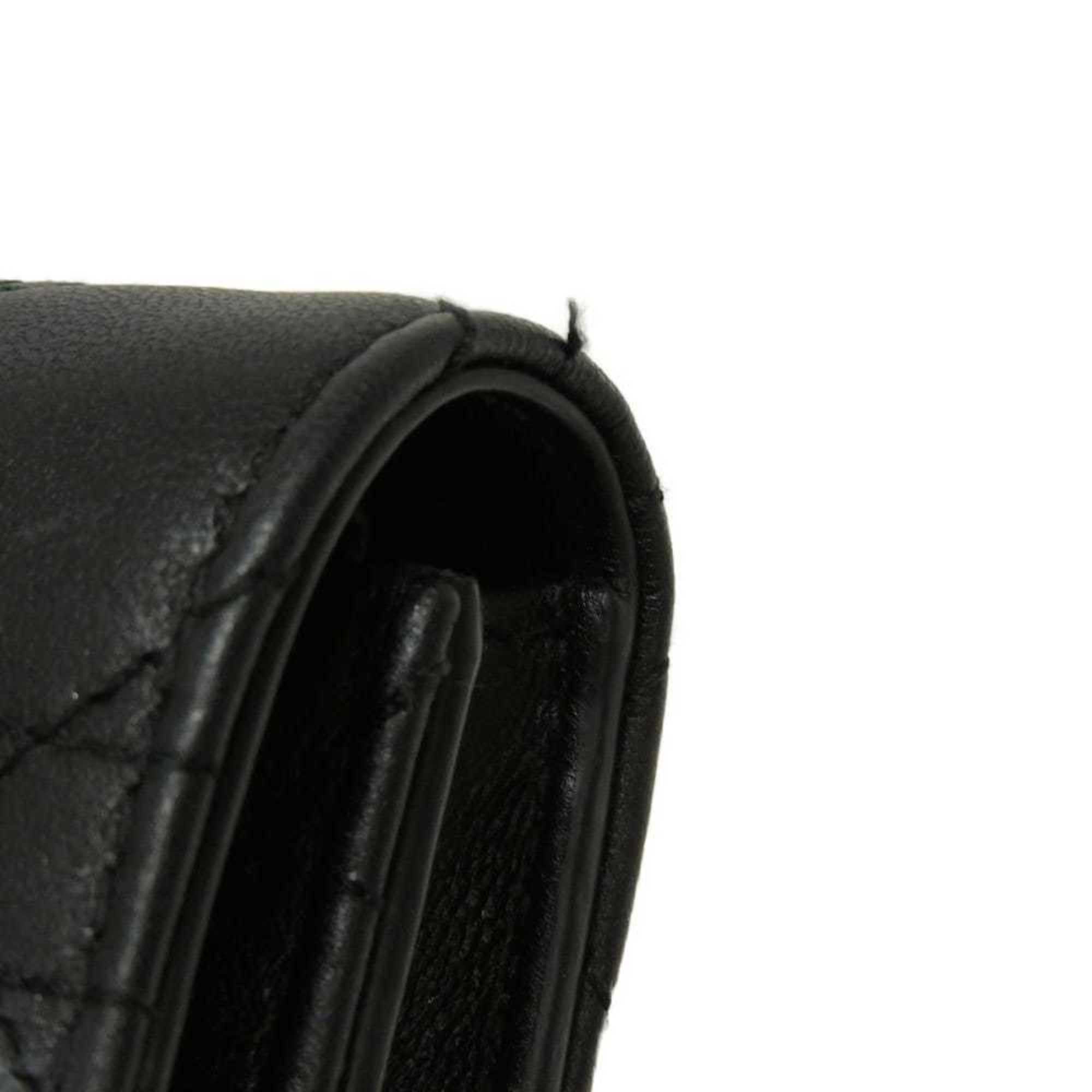 Christian Dior Black Leather Wallet (Bi-Fold) (Pre-Owned)