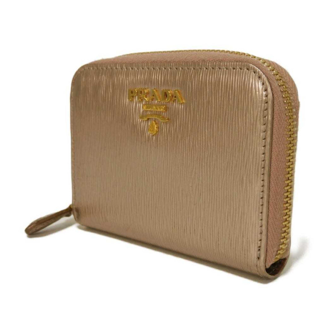 Prada Pink Leather Coin Purse/Coin Case (Pre-Owned)