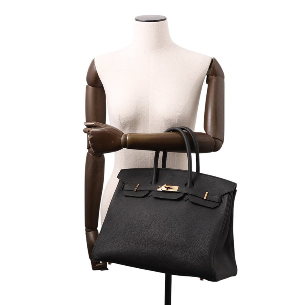 Hermes Birkin Black Togo Leather Handbag (Pre-Owned)