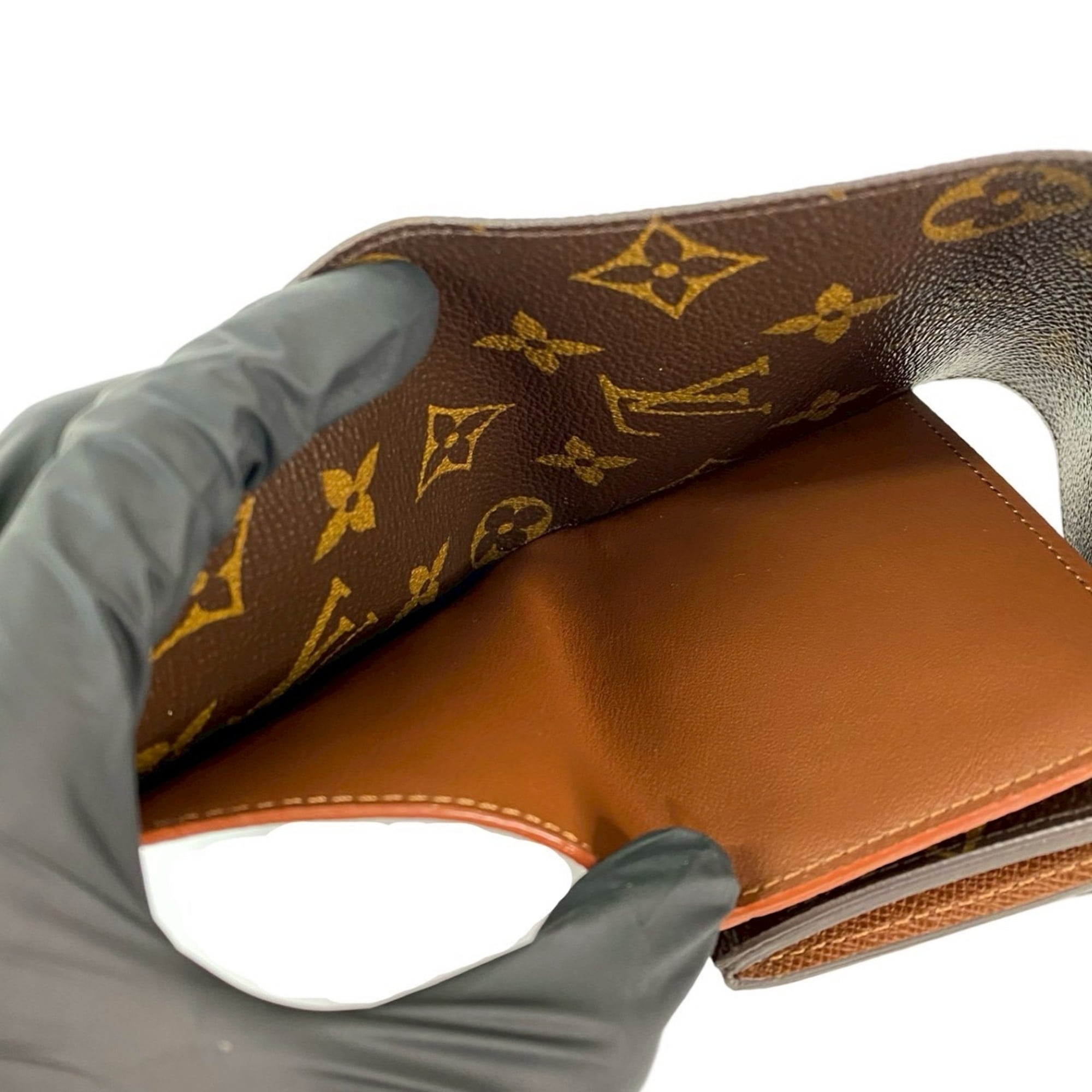 Louis Vuitton Brown Leather Pvc Wallet (Bi-Fold) (Pre-Owned)