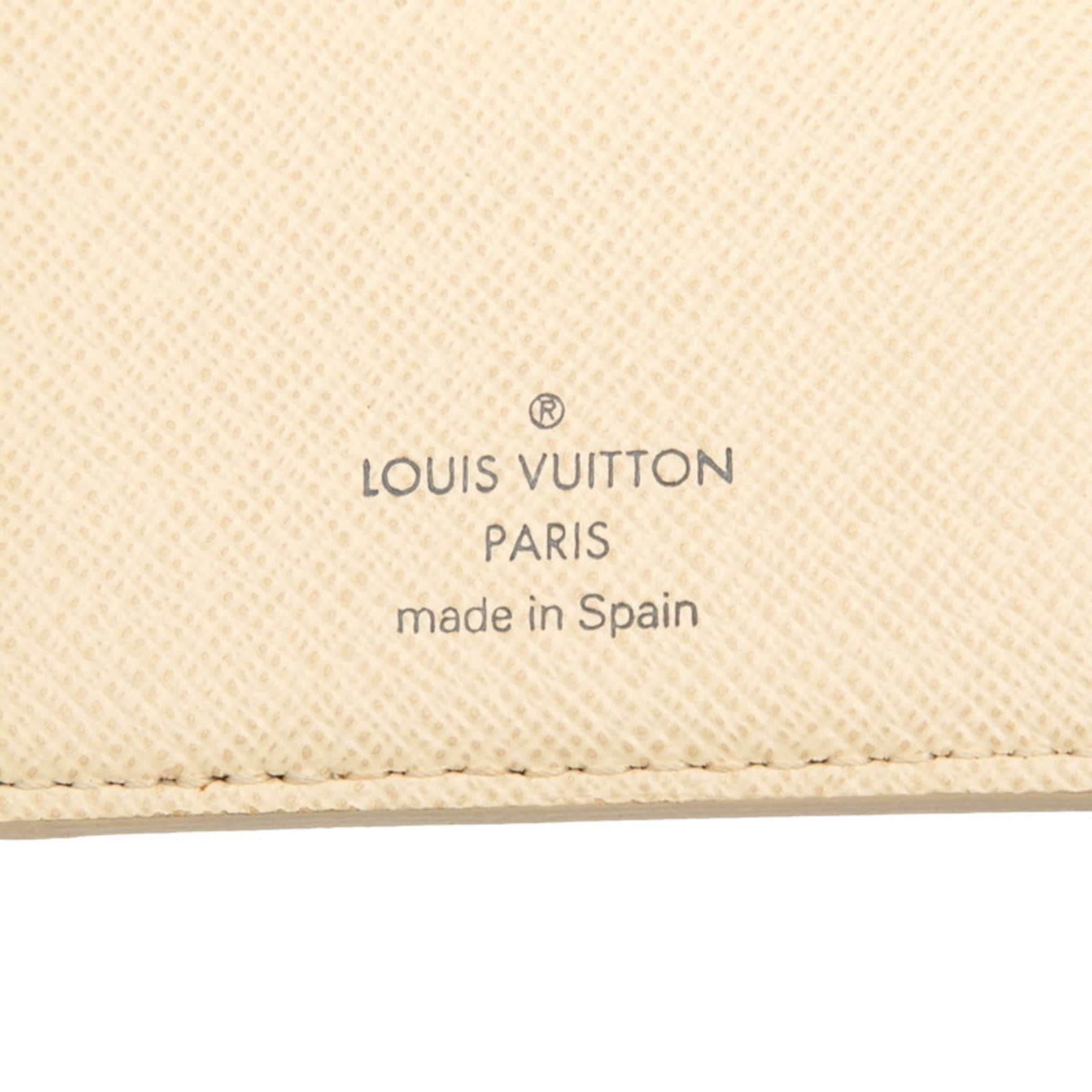 Louis Vuitton White Pvc Leather Wallet (Bi-Fold) (Pre-Owned)