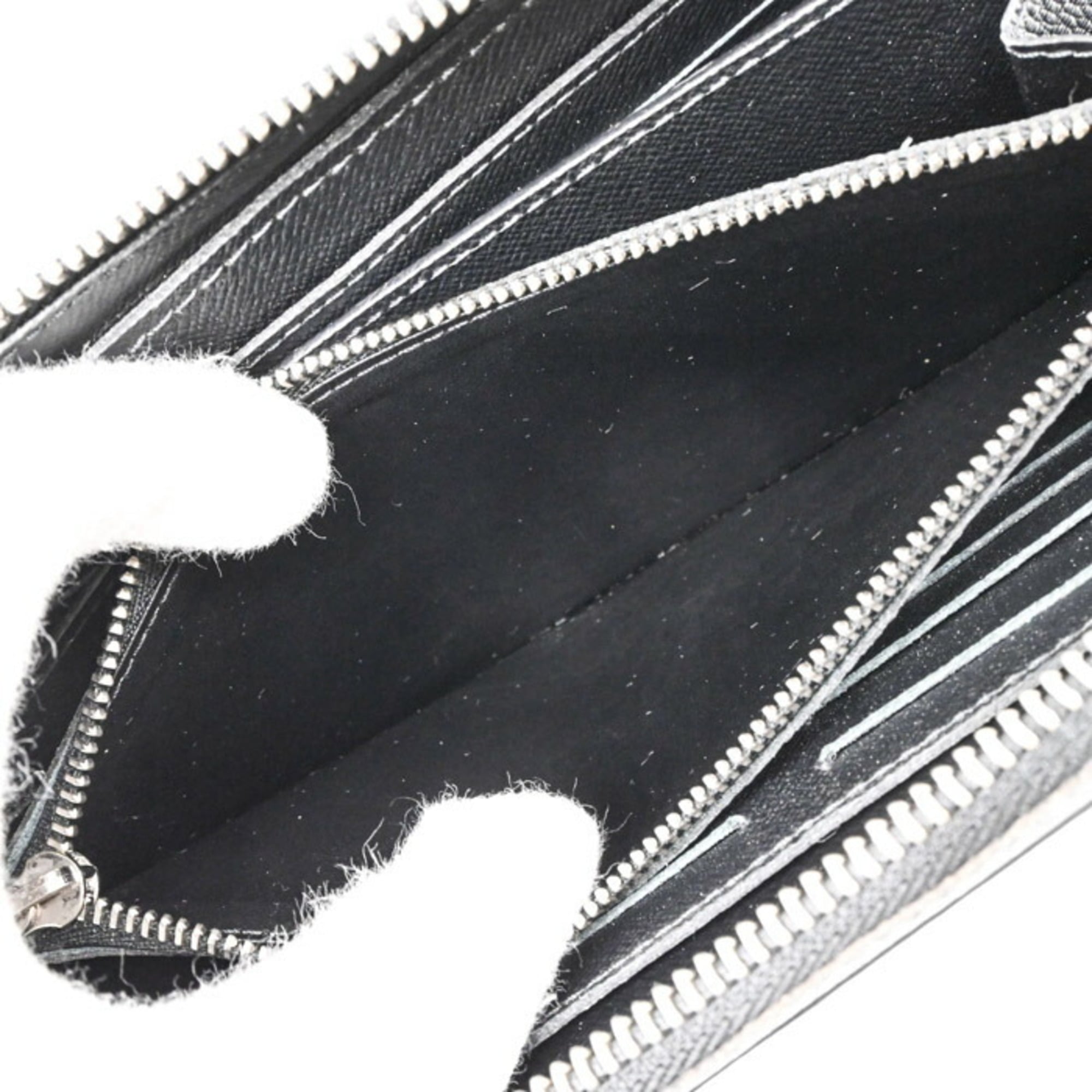 Louis Vuitton Black Monogram Eclipse Taiga Leather Long Wallet (Bi-Fold) (Pre-Owned)