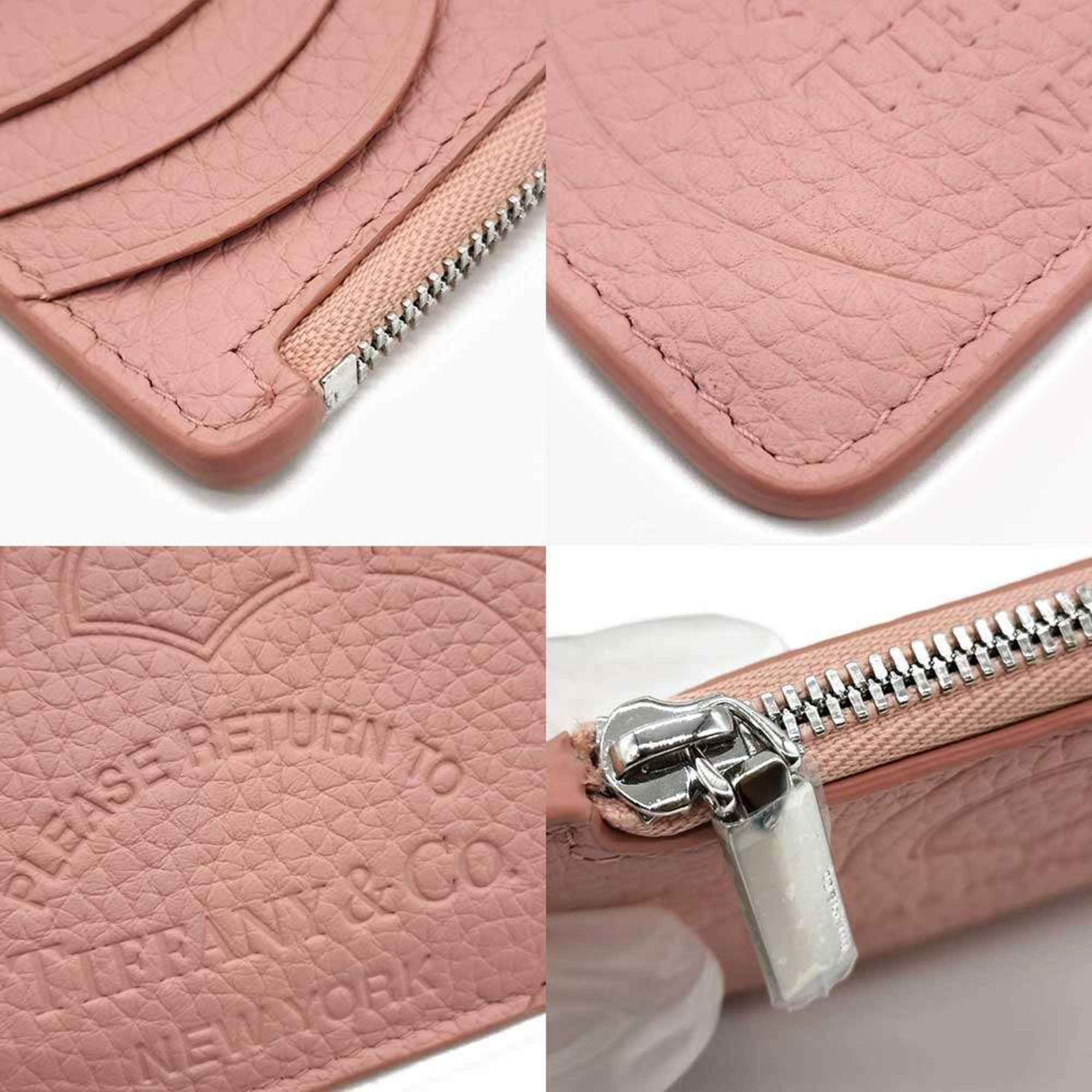 Tiffany Pink Leather Coin Purse/Coin Case (Pre-Owned)