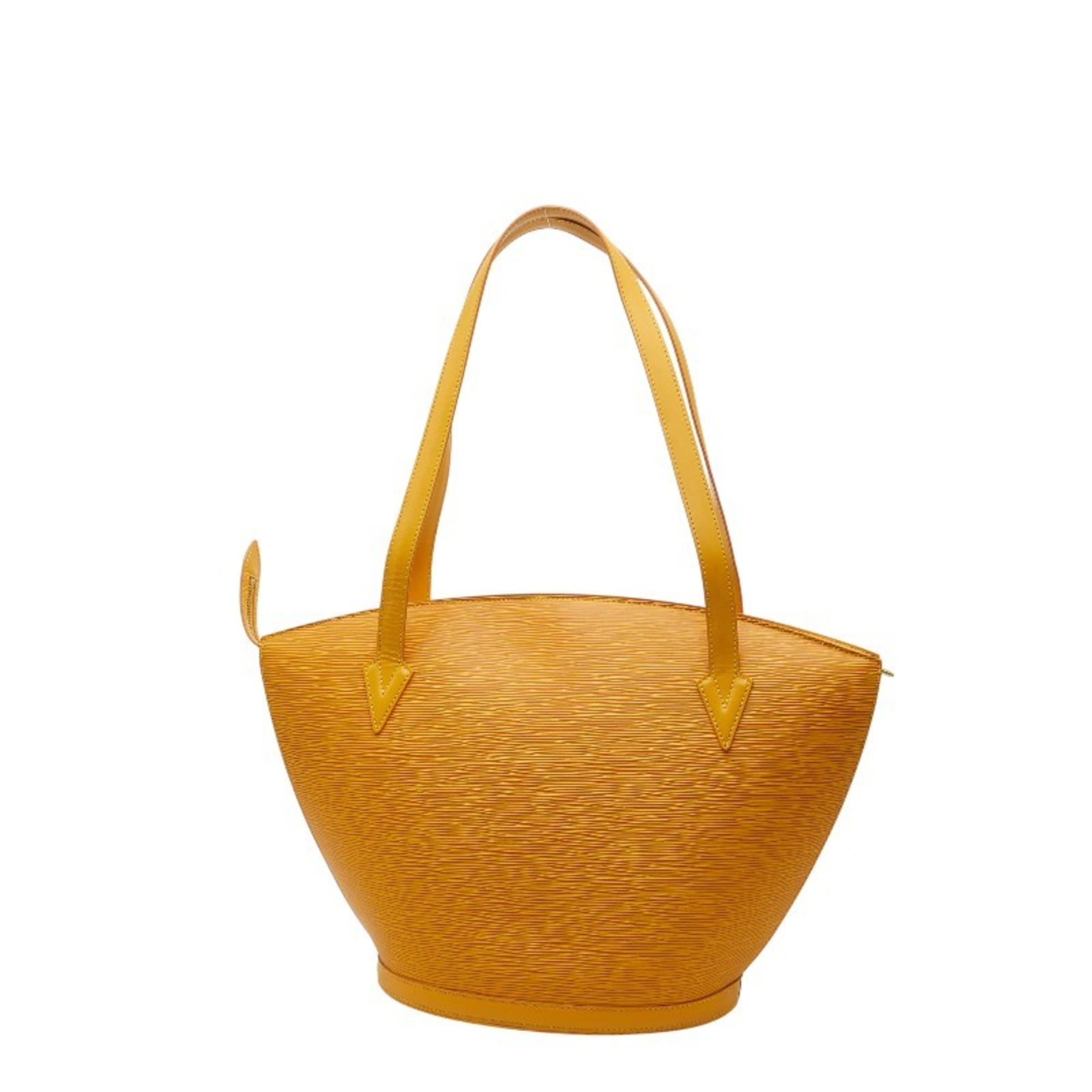 Louis Vuitton Yellow Leather Shoulder Bag Tote Bag (Pre-Owned)