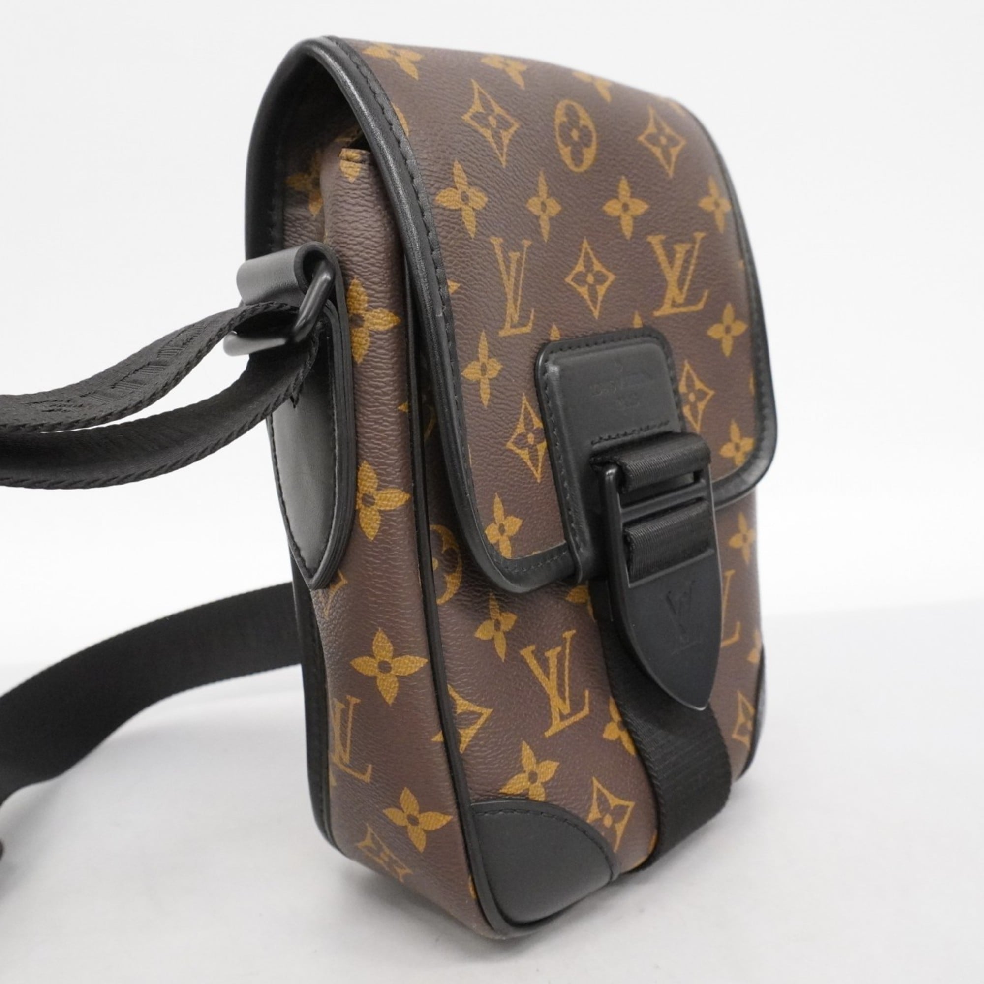 Louis Vuitton Black Brown Shoulder Bag (Pre-Owned)