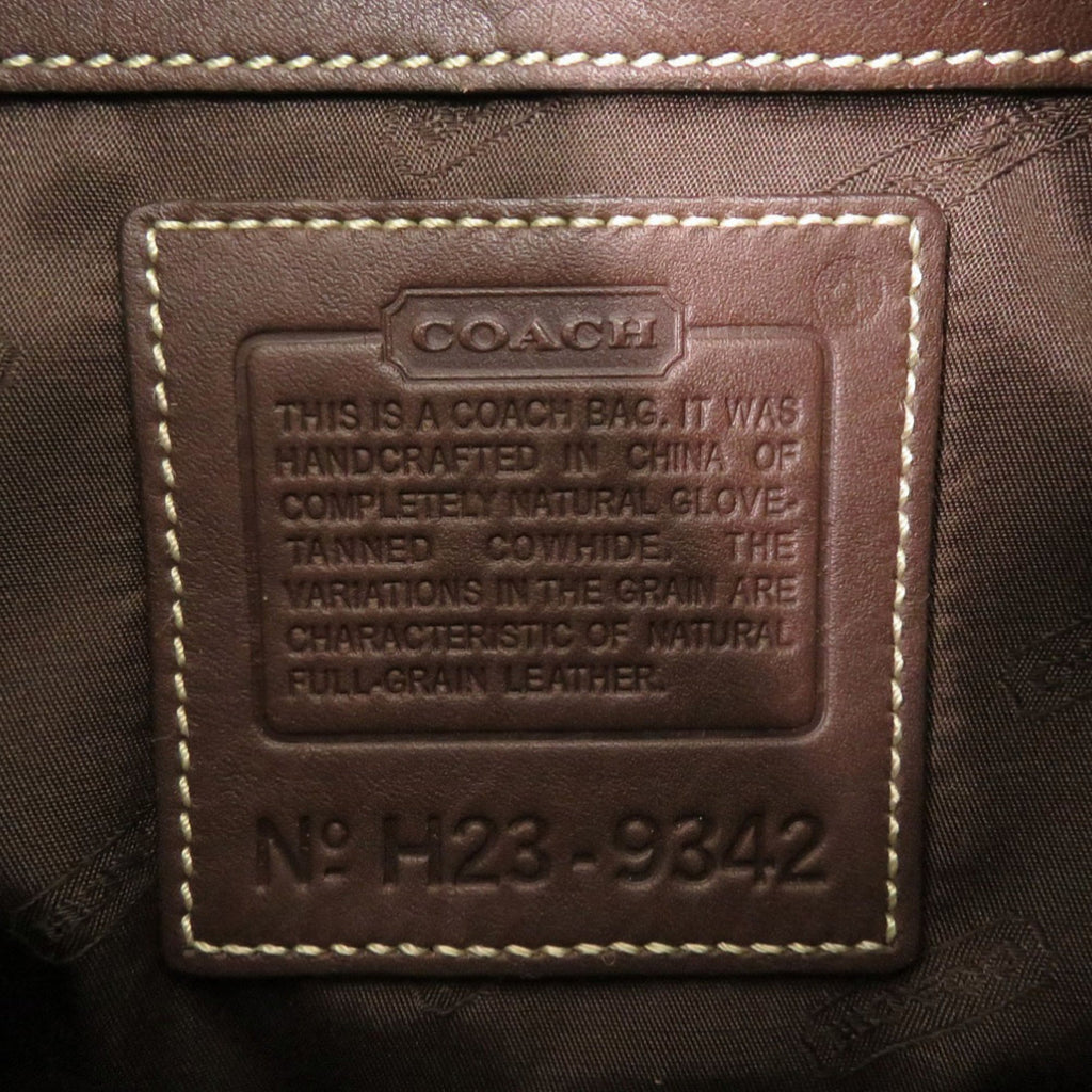 Coach Brown Leather Shoulder Bag (Pre-Owned)