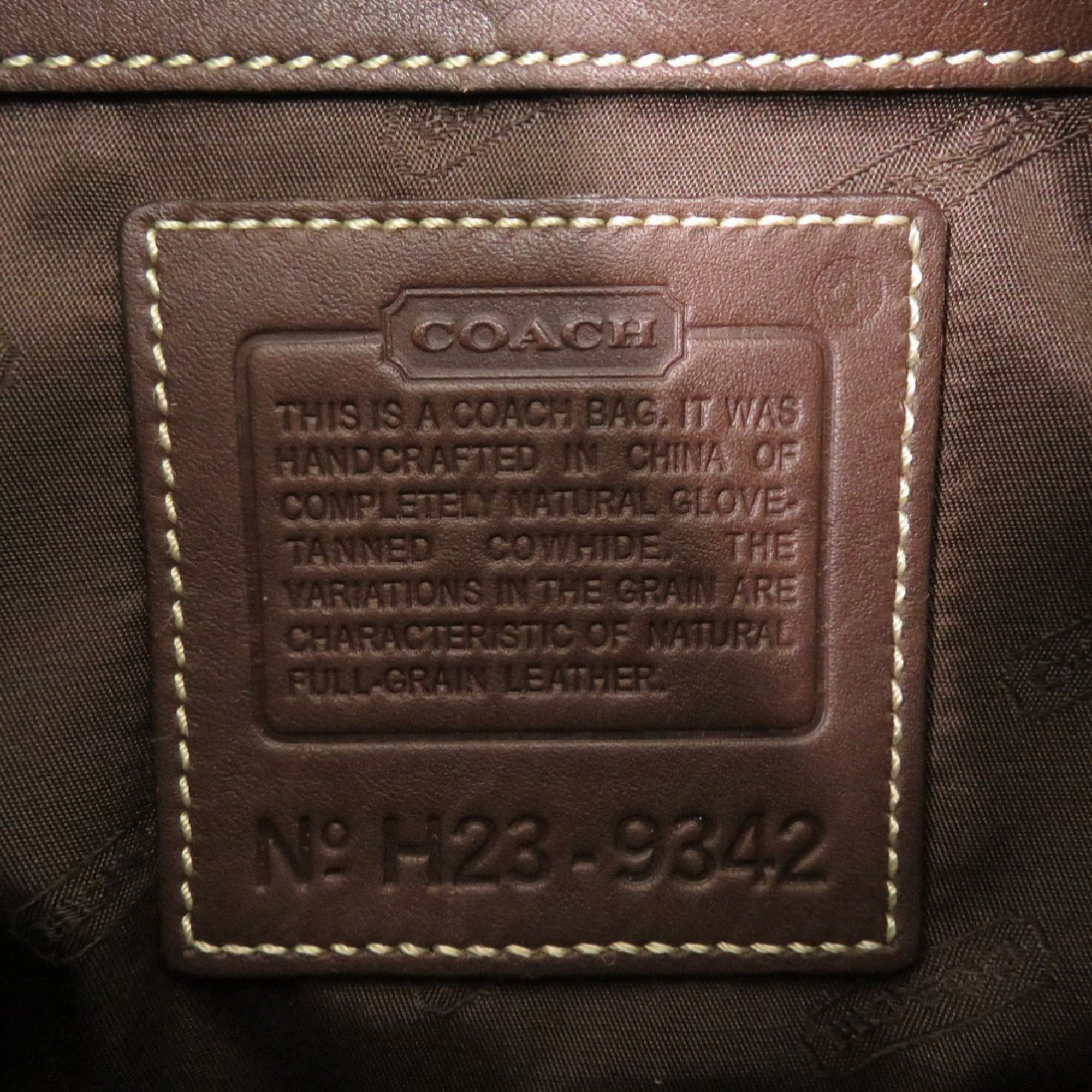 Coach Brown Leather Shoulder Bag (Pre-Owned)