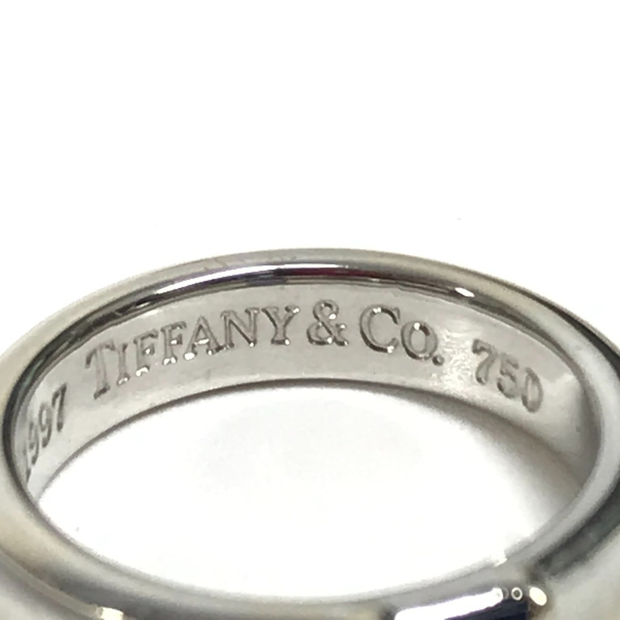Tiffany Silver White Gold (18K) Band Ring (Pre-Owned)