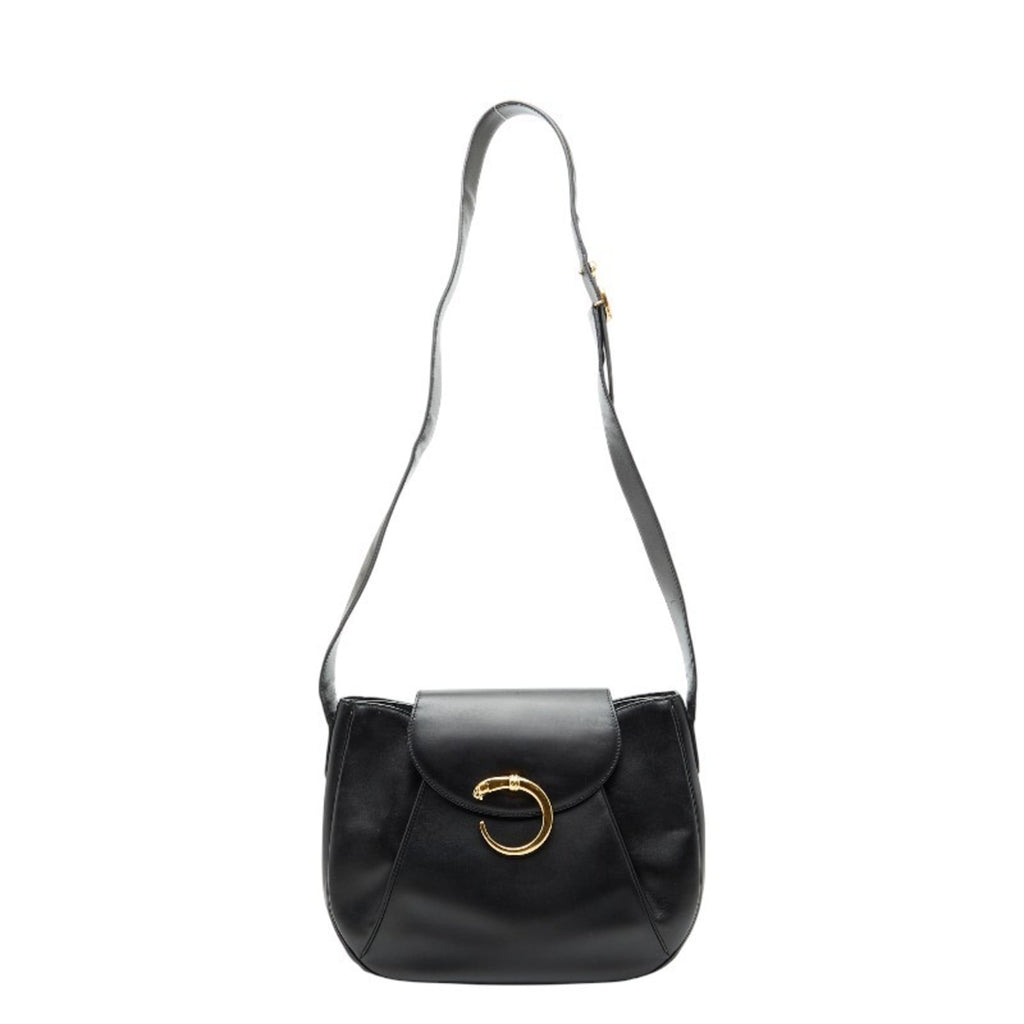 Cartier Black Leather Shoulder Bag (Pre-Owned)