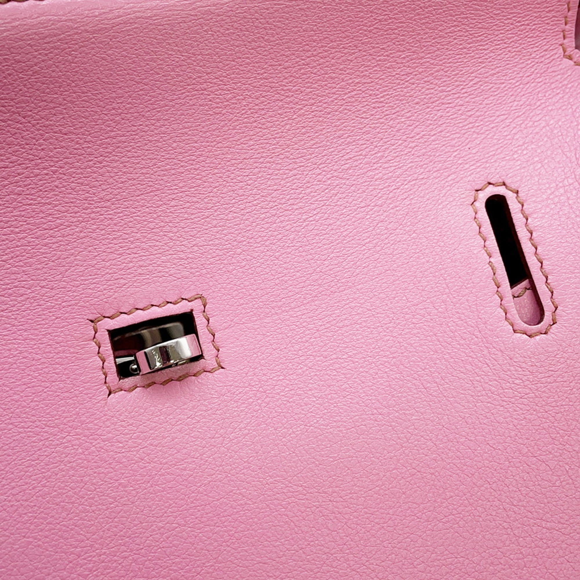 Hermes Jypsiere Pink Swift Leather Shoulder Bag (Pre-Owned)