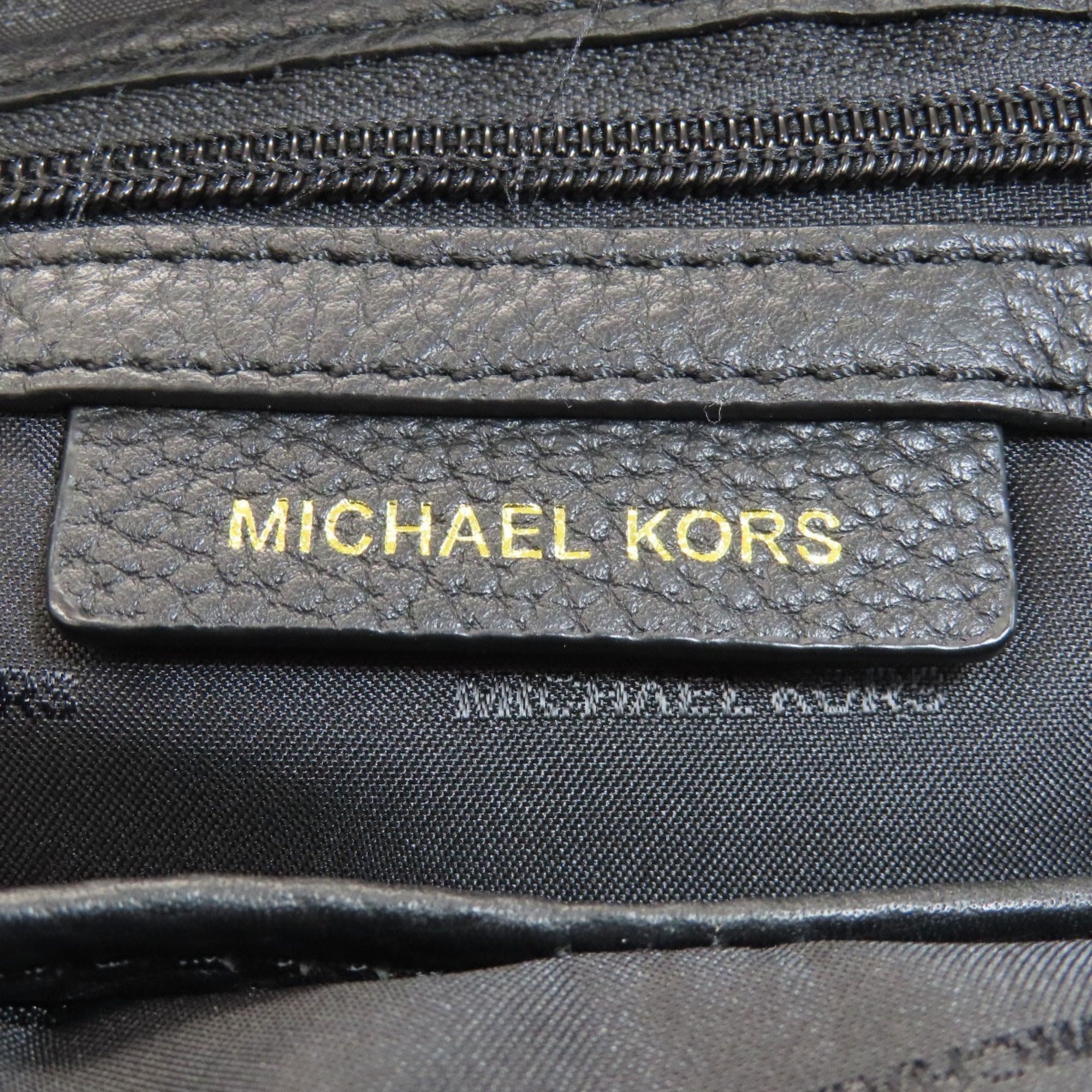 Michael Kors Black Leather Backpack (Pre-Owned)