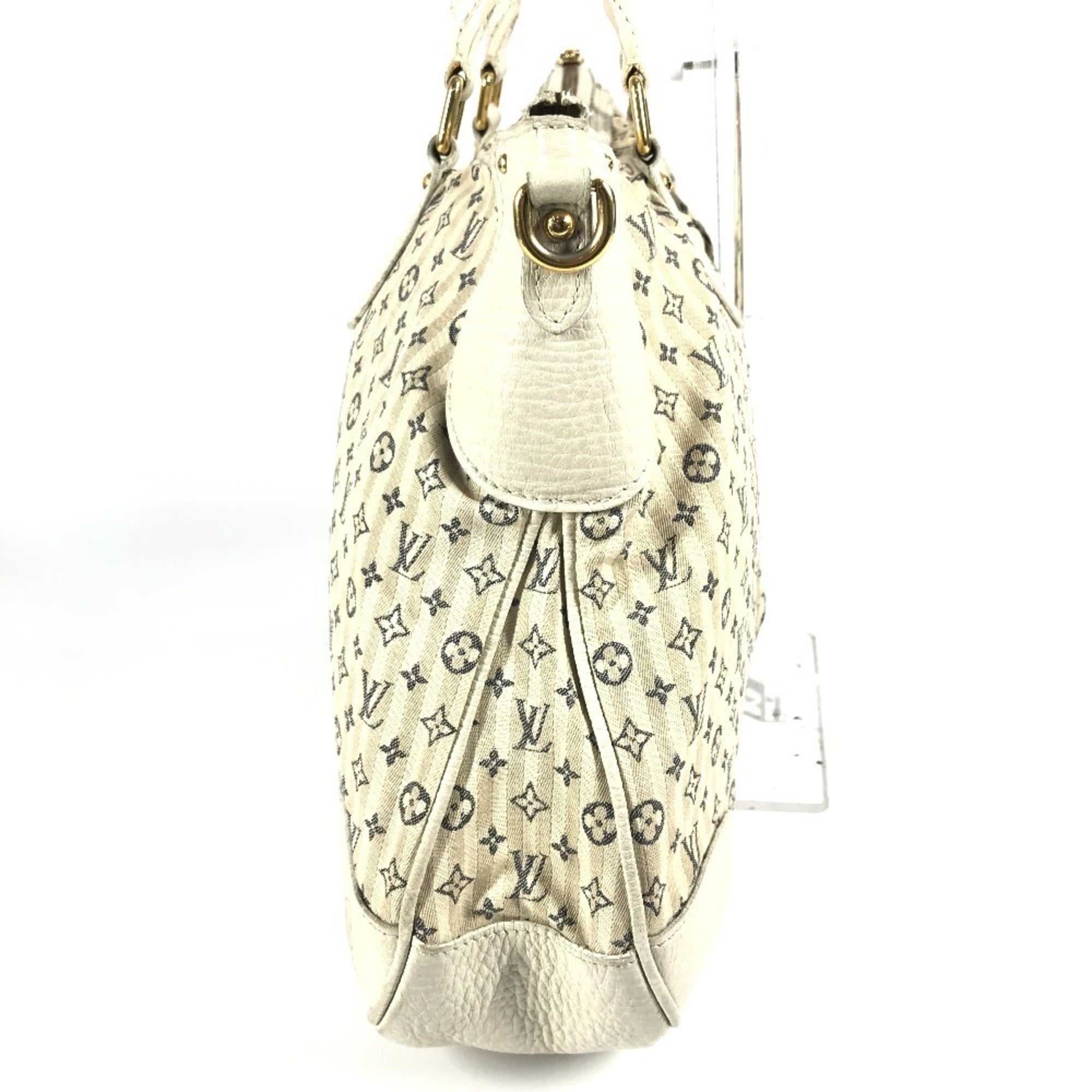 Louis Vuitton Monogram Mini Lin Beige White Monogram Mini Lin Handbag Tote Bag (Pre-Owned)