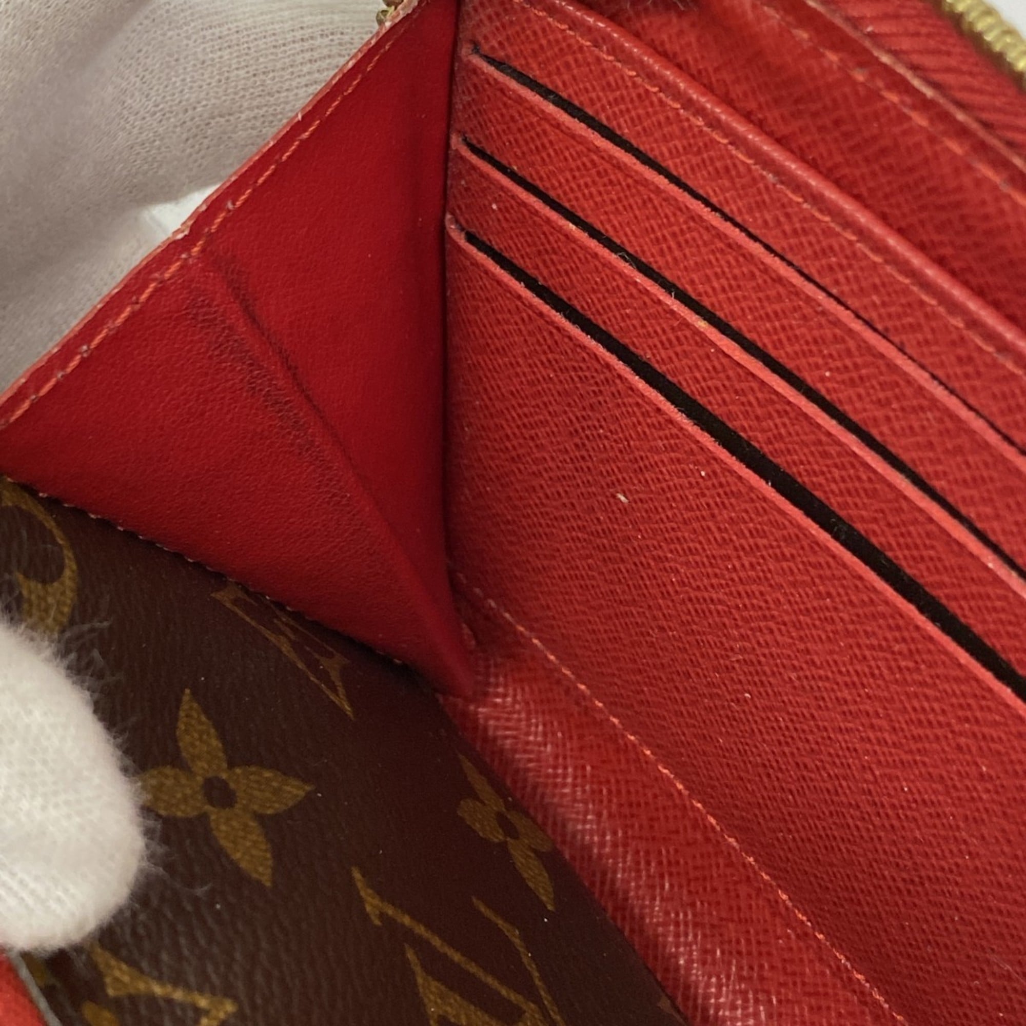 Louis Vuitton Brown Cerise Long Wallet (Bi-Fold) (Pre-Owned)