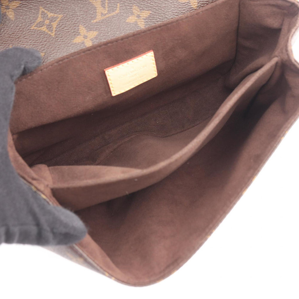 Louis Vuitton Brown Monogram Monogram Leather Handbag Pochette (Pre-Owned)