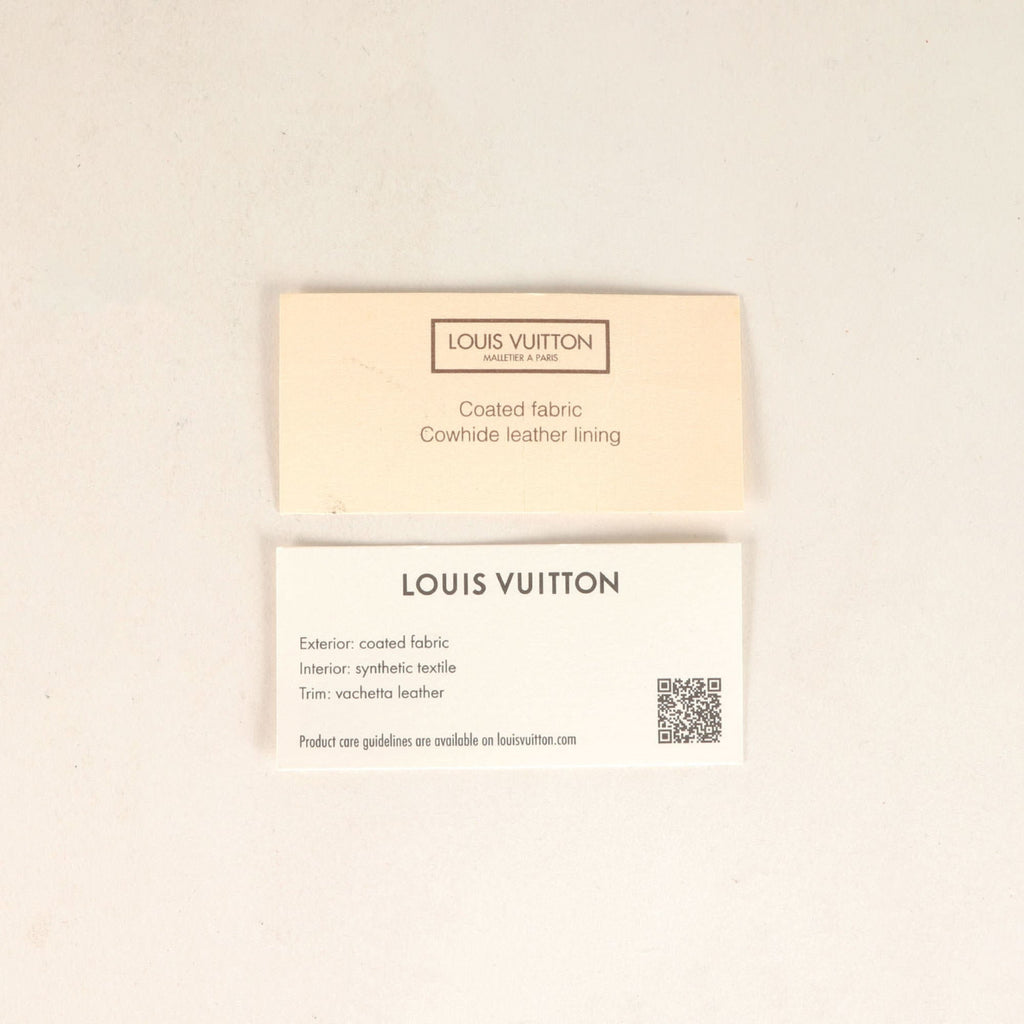 Louis Vuitton Brown Damier Canvas Yellow Pvc Pouch (Pre-Owned)