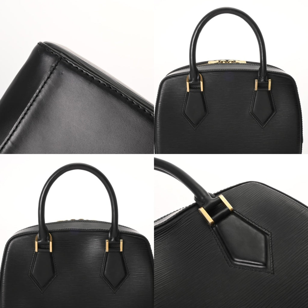 Louis Vuitton Black Leather Handbag (Pre-Owned)