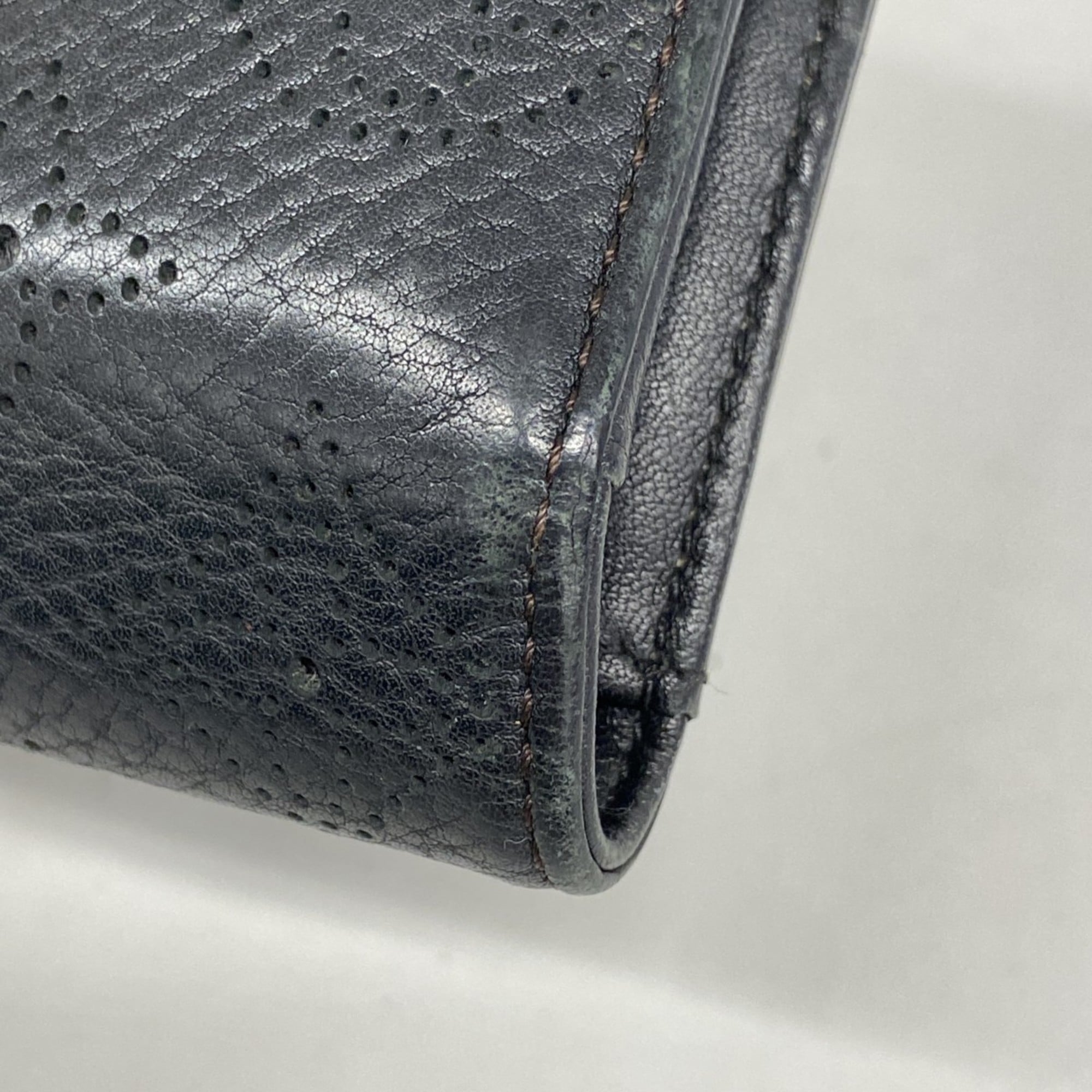 Louis Vuitton Noir Long Wallet (Tri-Fold) (Pre-Owned)