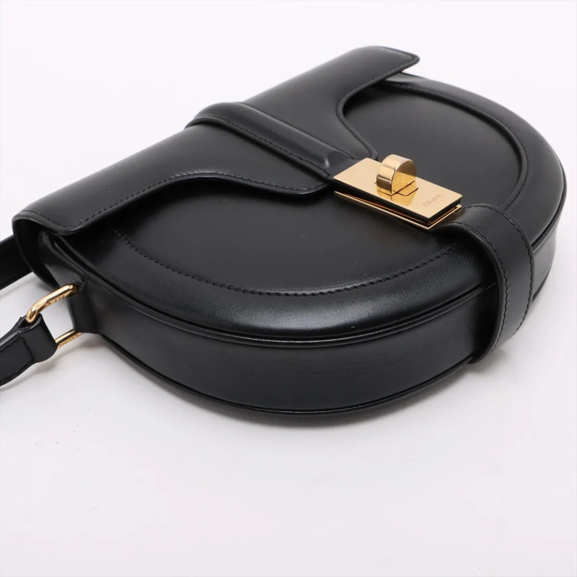 Celine Black Leather Shoulder Bag (Pre-Owned)