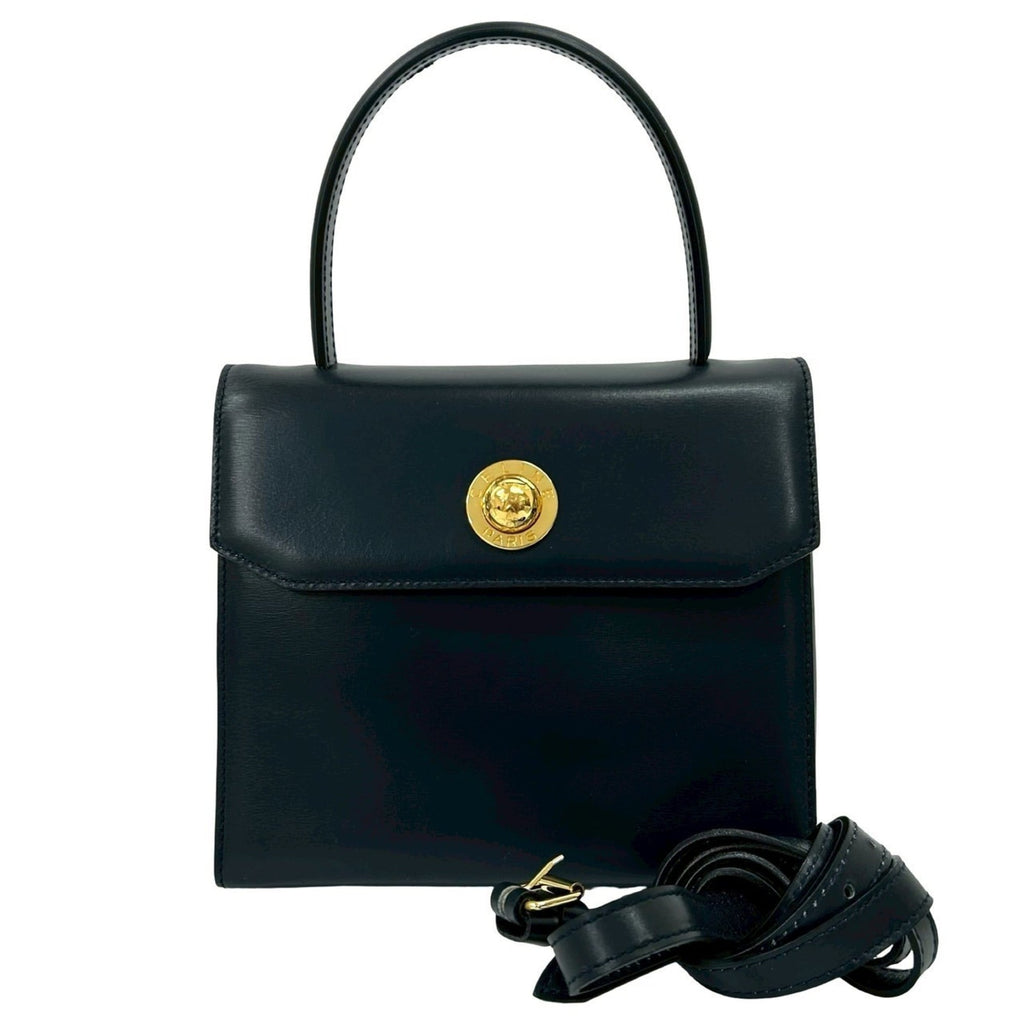 Celine Black Leather Handbag Shoulder Bag (Pre-Owned)