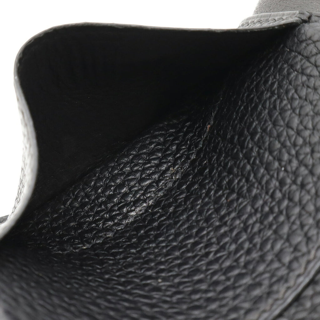 Hermes Black Togo Leather Long Bill Wallet (Bi-Fold) (Pre-Owned)