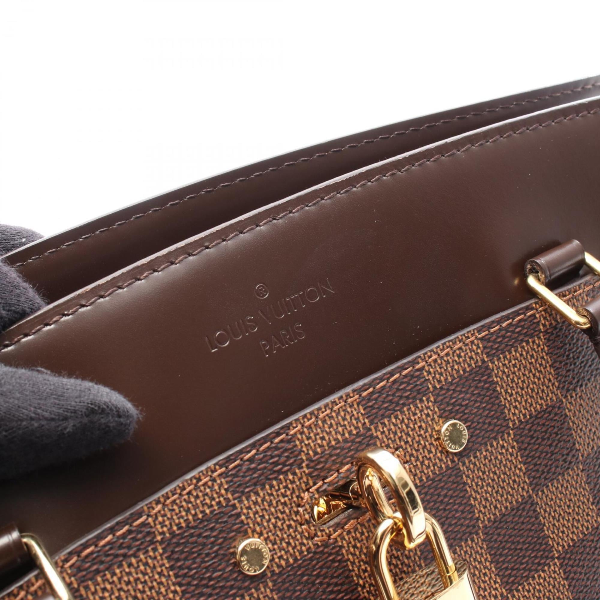 Louis Vuitton Brown Damier Canvas Ebene Coated Canvas Leather Handbag (Pre-Owned)