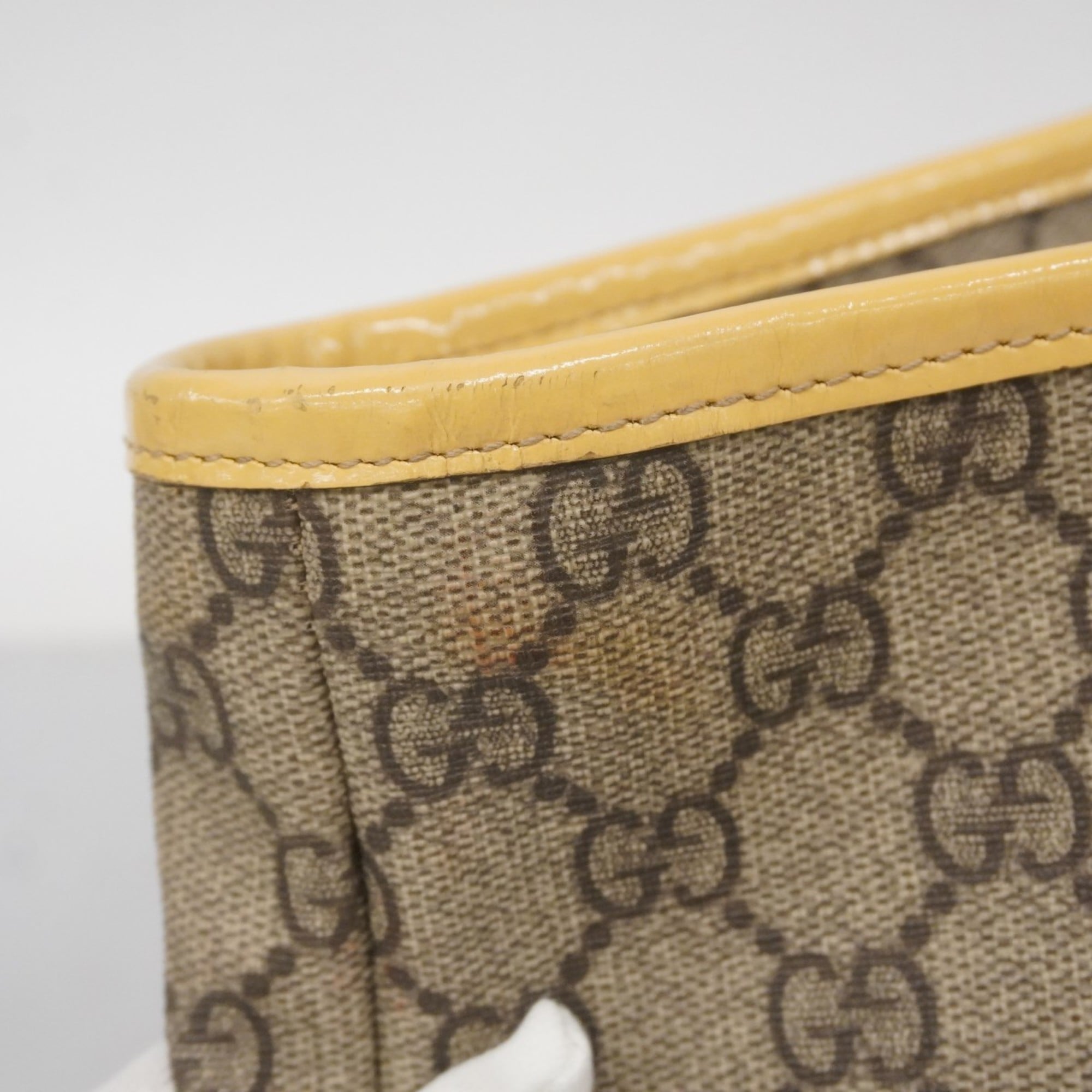 Gucci Beige Brown Pvc Handbag (Pre-Owned)