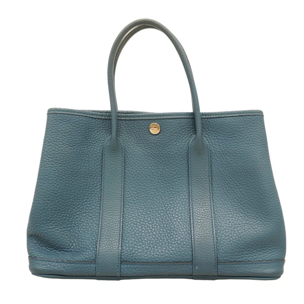 Hermes Blue Country Leather Tote Bag (Pre-Owned)