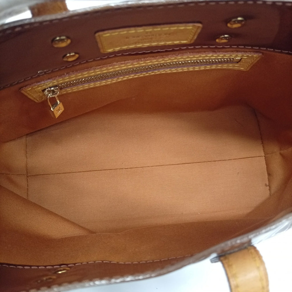 Louis Vuitton Monogram Vernis Bronze Monogram Vernis Handbag Tote Bag (Pre-Owned)