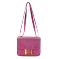 Hermes Constance Pink Silk Shoulder Bag (Pre-Owned)