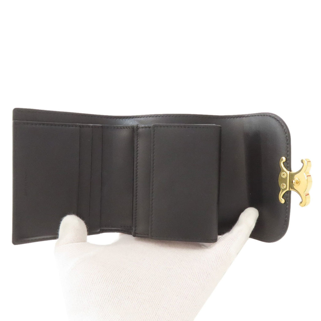 Celine Black Leather Wallet (Bi-Fold) (Pre-Owned)