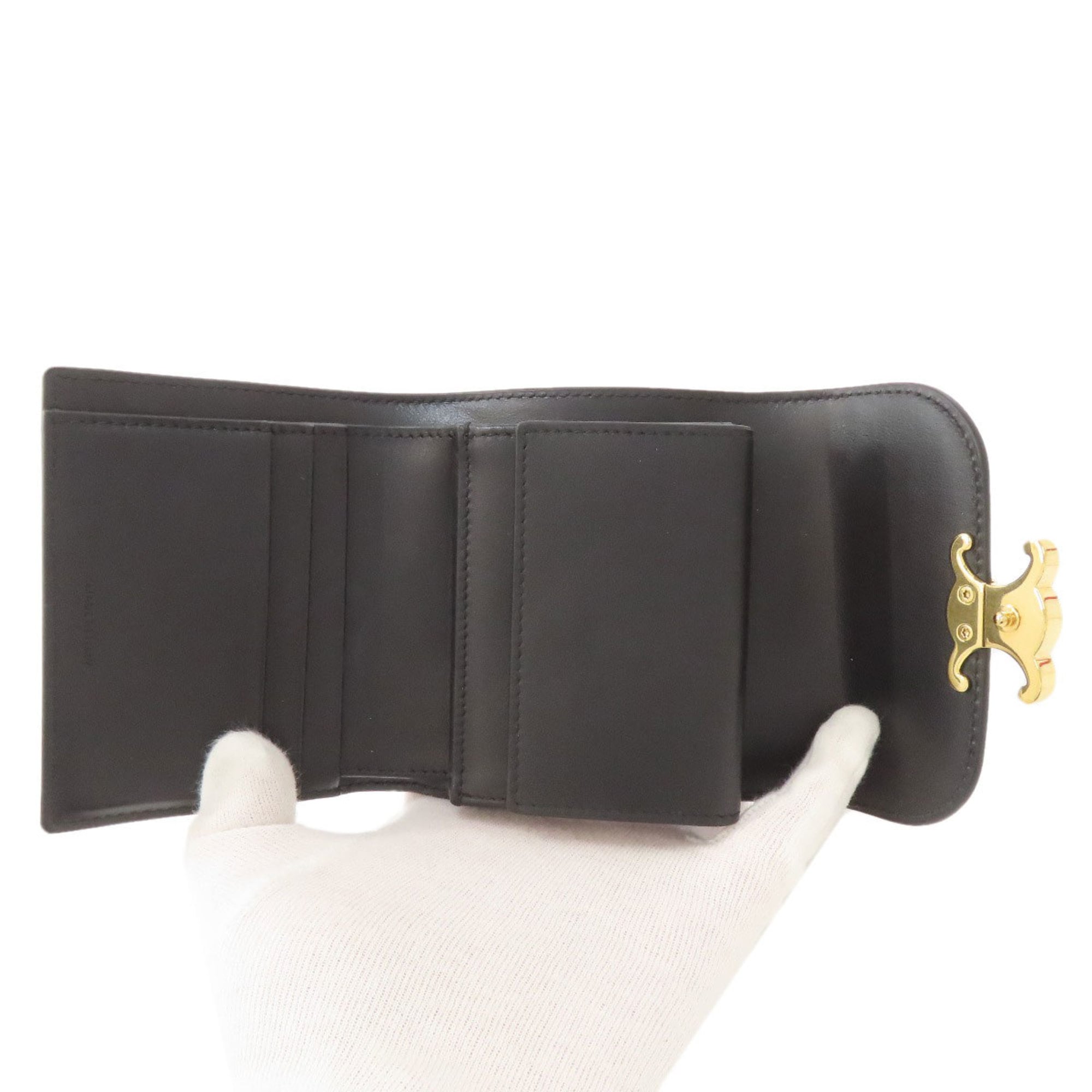 Celine Black Leather Wallet (Bi-Fold) (Pre-Owned)