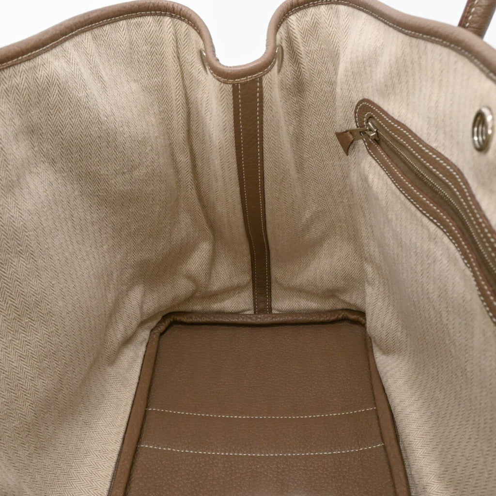 Hermes Etoupe Gray Grayish Negonda Leather Handbag (Pre-Owned)